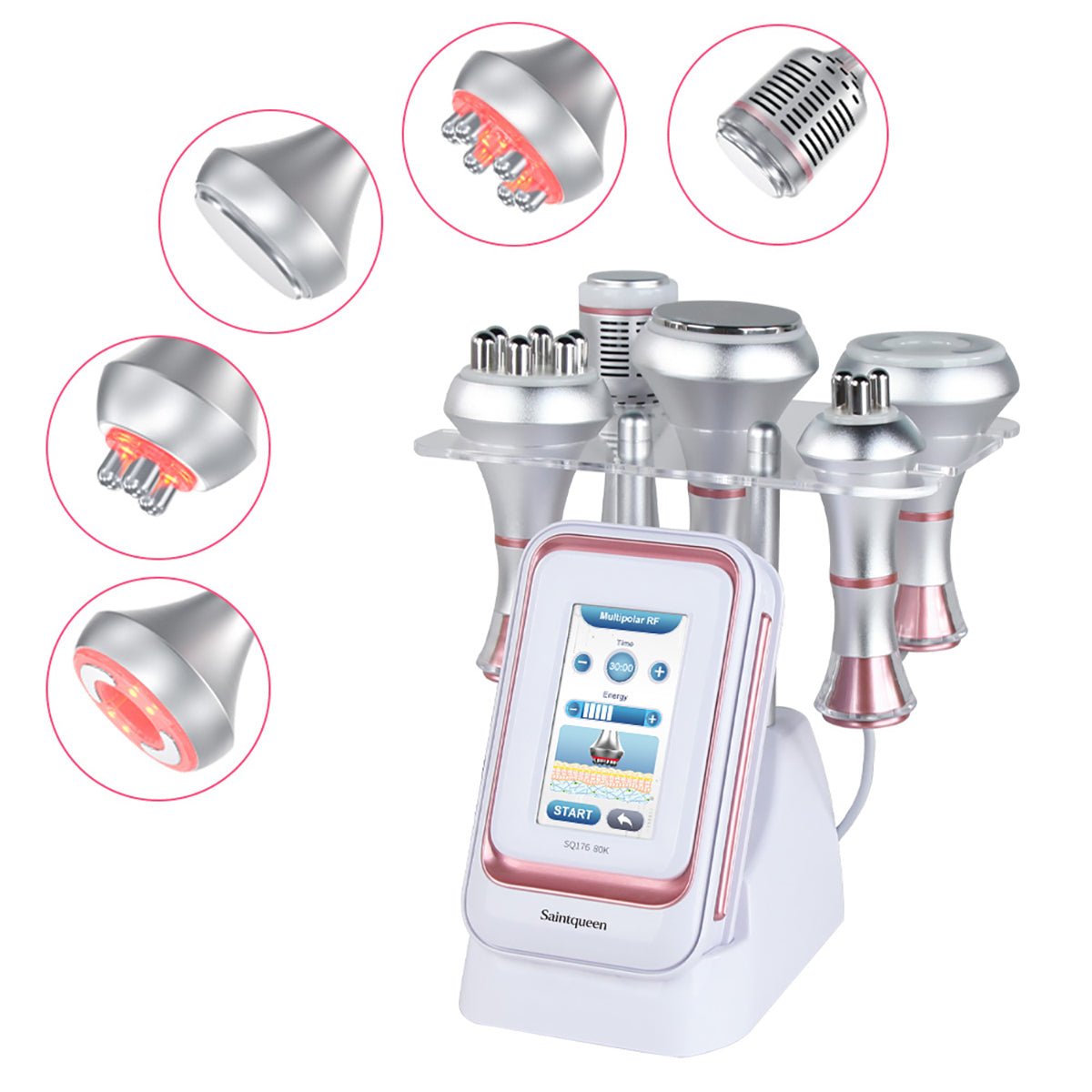 SQ176B Pro 5-in-1 80K Ultrasonic Cavitation & RF Machine