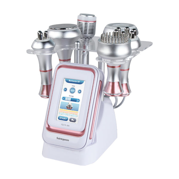 SQ176C Pro 6-in-1 80K cavitation machine with included attachments