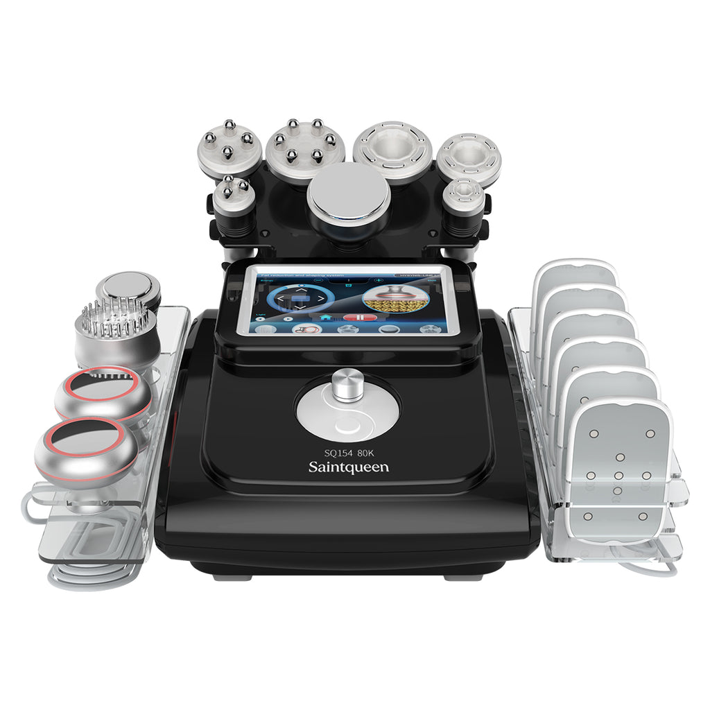SQ154C Max 11-in-1 80K Ultrasonic Cavitation & RF Machine with Laser Pads