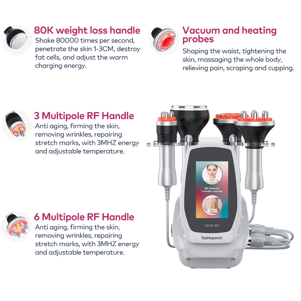 SQ149 Basic 4-in-1 80K Ultrasonic Cavitation & RF Machine