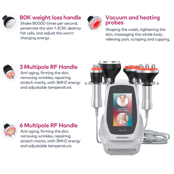 SQ149 Basic 4-in-1 80K Ultrasonic Cavitation & RF Machine