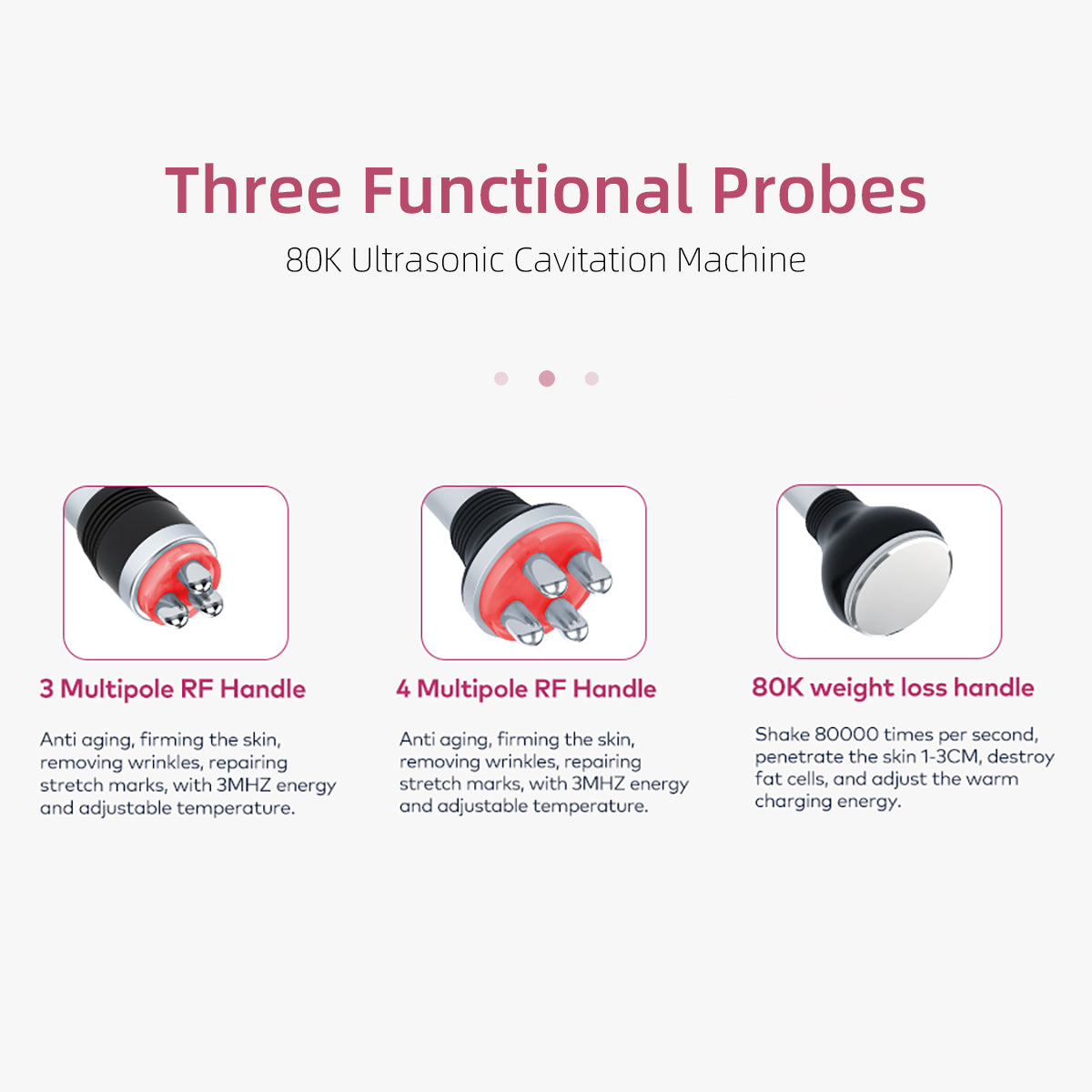 SQ148 Basic 3-in-1 80K Ultrasonic Cavitation & RF Machine Secondary image