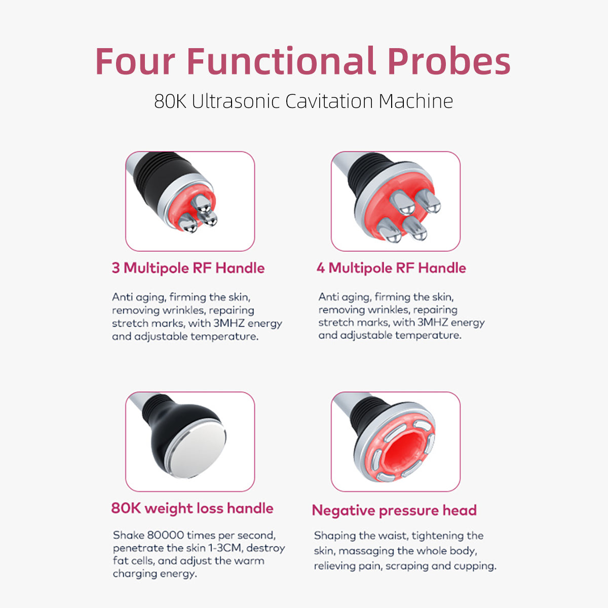 SQ148A Basic 4-in-1 80K Ultrasonic Cavitation & RF Machine Secondary image