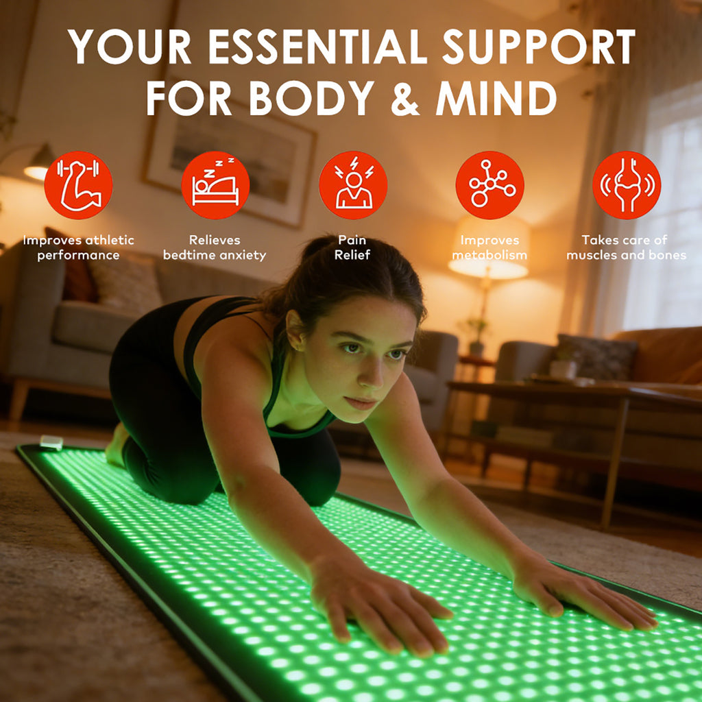 SQ190 1,344-LED Red, Green, Blue & Near-Infrared Light Therapy Mat