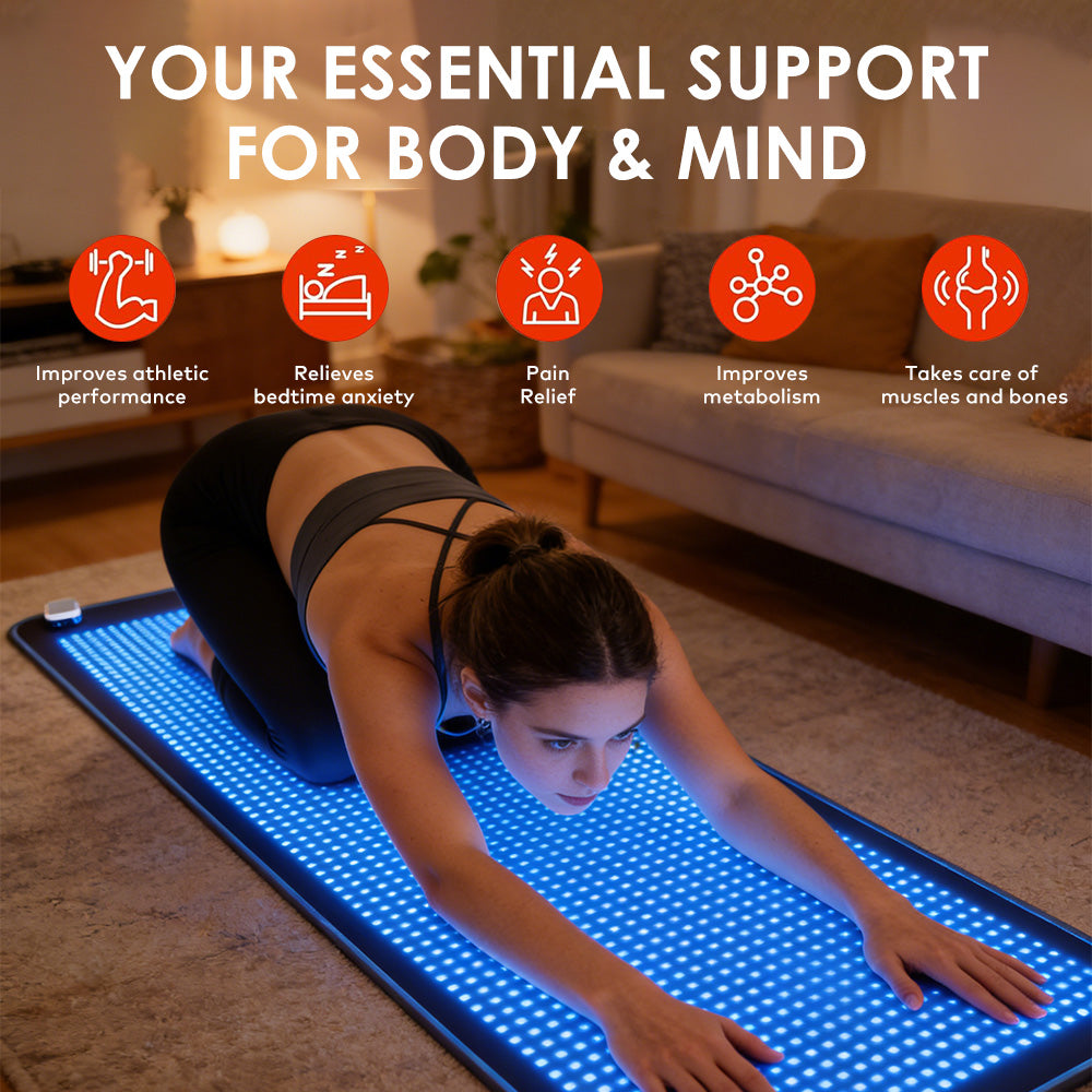 SQ190 1,344-LED Red, Green, Blue & Near-Infrared Light Therapy Mat