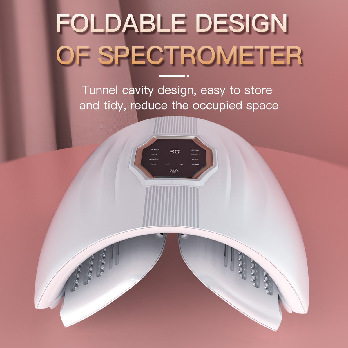 SQ72 4-Color 360-LED Foldable Light Therapy Dome with Heat