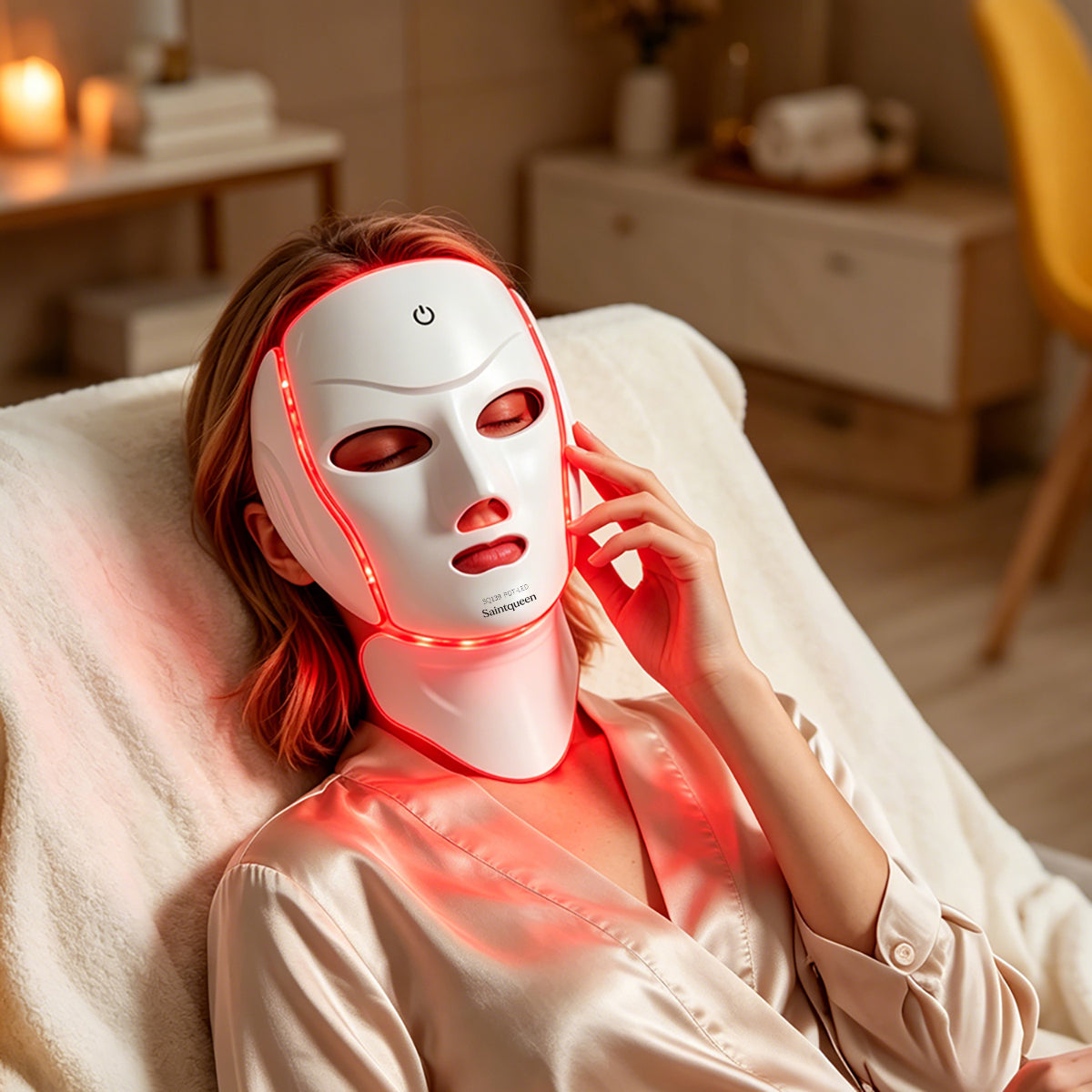 SQ139 119-LED 7-Color Face & Neck Mask with Microcurrent Secondary image