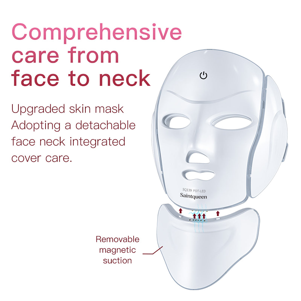 SQ139 119-LED 7-Color Face & Neck Mask with Microcurrent