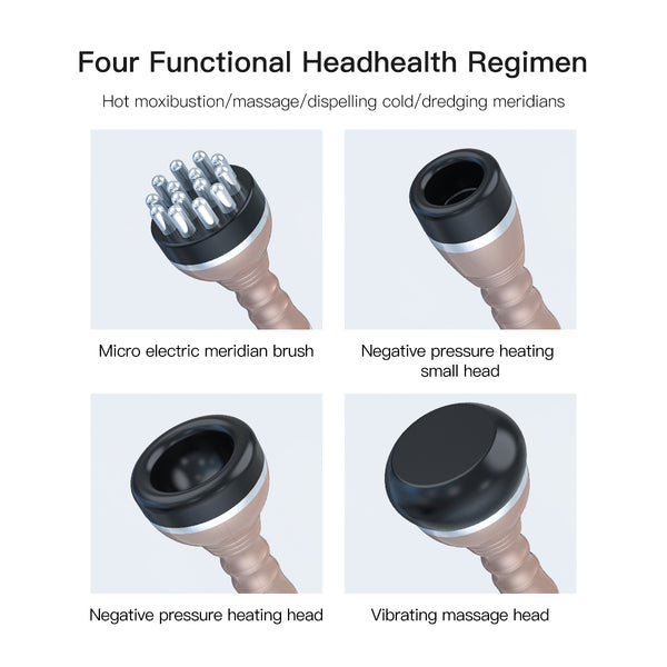 SQ68 Suction & Warming Body Massage Device with 4 Heads