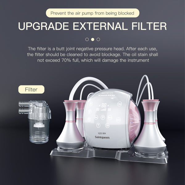 SQ52 Pro, 5in1 80K Ultrasonic Cavitation System, Multi-Polar RF Vacuum Massage Machine, Body Contouring Lymph Drainage Skin Firming Anti-Aging for Face Neck Body