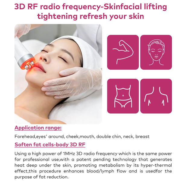 SQ169 Basic, 3in1 40K Ultrasonic Cavitation Body Sculpting Machine | Tripolar 6-Pole RF for Face Anti-Aging, Wrinkle Reduction, Body & Skin Firming Home Beauty Equipment