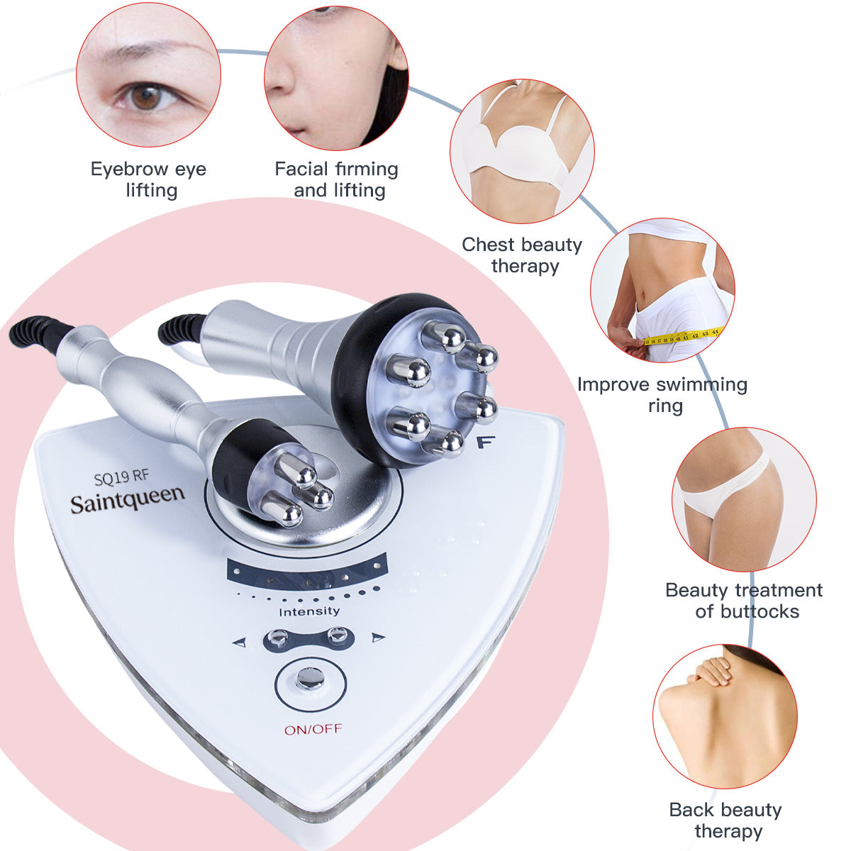 SQ19 RF Face & Body Device with 2 Probes & Red Light