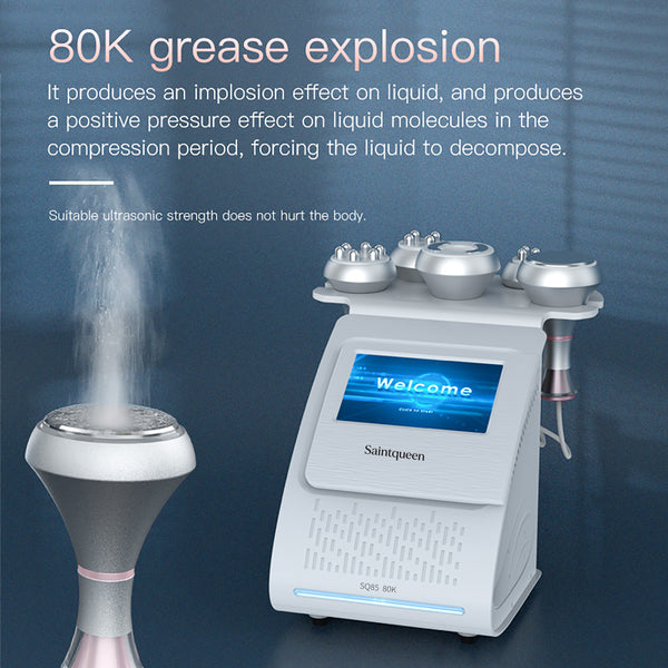 SQ85A Pro 5-in-1 80K Ultrasonic Cavitation & RF Machine