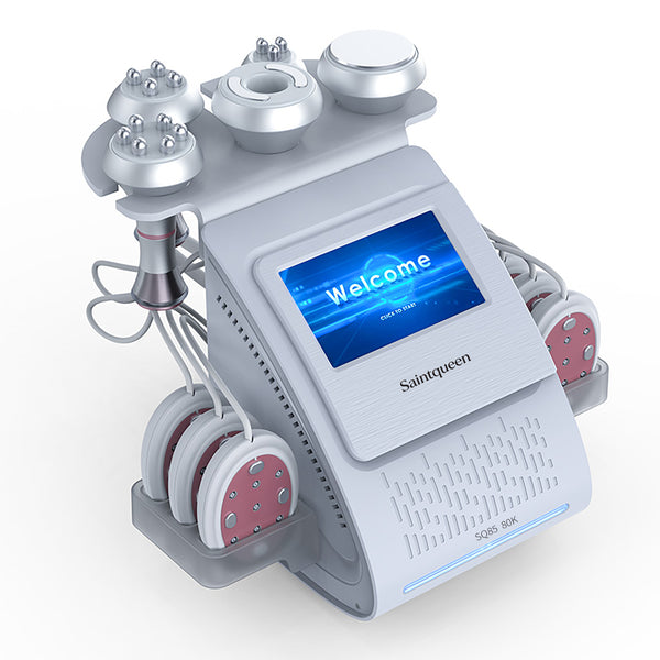 SQ85B Pro 6-in-1 80K Ultrasonic Cavitation & RF Machine with Laser + Microcurrent Pads