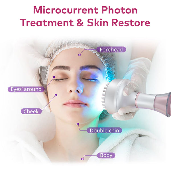 SQ90E Plus 9-in-1 80K Ultrasonic Cavitation & RF Machine with Laser + Microcurrent Pads