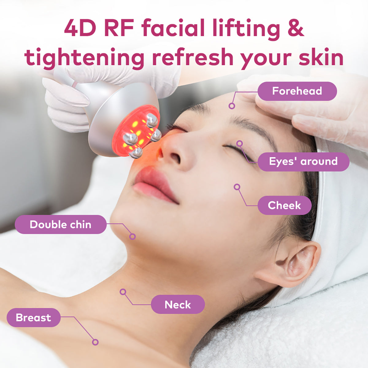 SQ90E Plus 9-in-1 80K Ultrasonic Cavitation & RF Machine with Laser + Microcurrent Pads