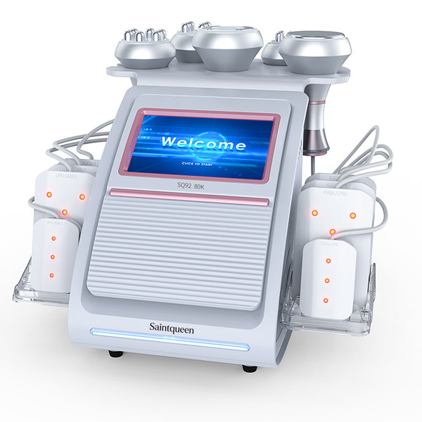 SQ92C Pro 6-in-1 80K Ultrasonic Cavitation & RF Machine with Laser Pads
