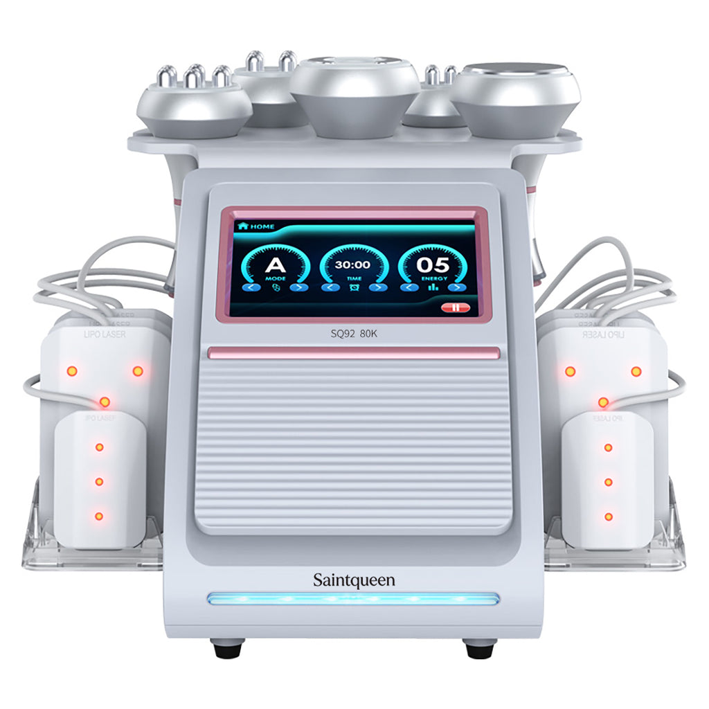 SQ92C Pro 6-in-1 80K Ultrasonic Cavitation & RF Machine with Laser Pads
