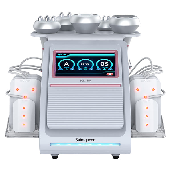 SQ92C Pro 6-in-1 80K Ultrasonic Cavitation & RF Machine with Laser Pads