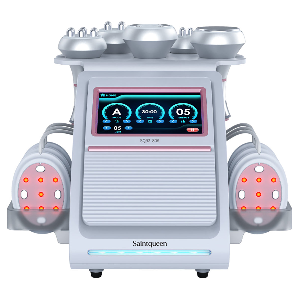 SQ92B Pro 6-in-1 80K Ultrasonic Cavitation & RF Machine with Laser + Microcurrent Pads