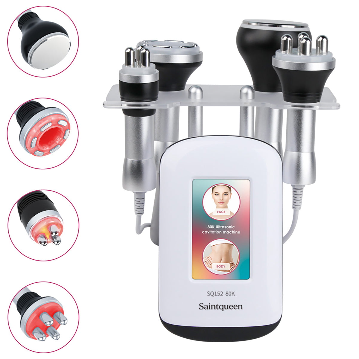 SQ152 Basic, 4in1 80K Ultrasonic Cavitation Machine, Vacuum RF Body Sculpting & Skin Tightening Device for Face & Body Main image