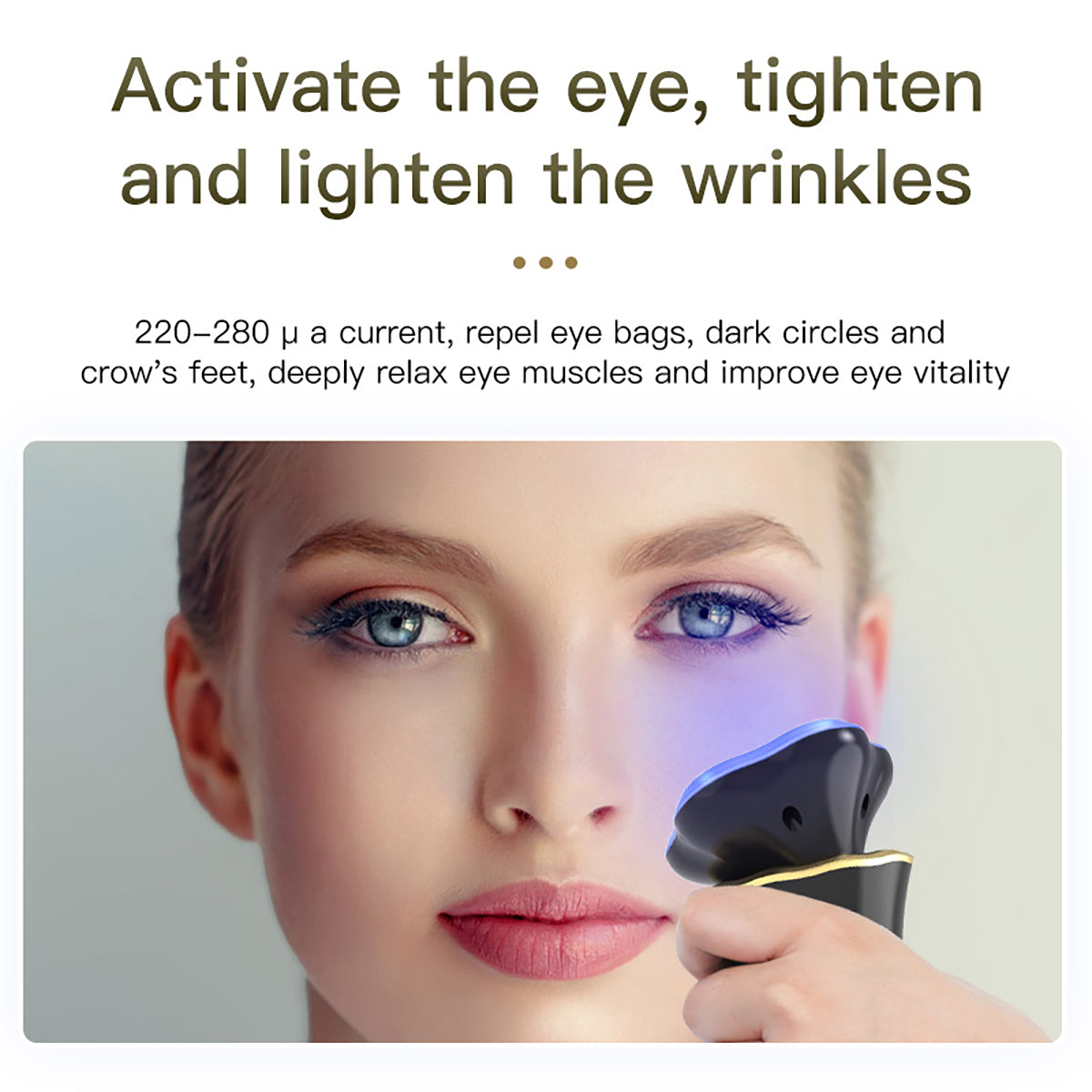 SQ39 Handheld RF & EMS Facial Device with LED Light