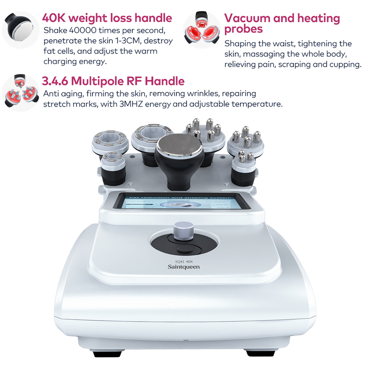 SQ41 7-in-1 40K Cavitation & RF Beauty Machine