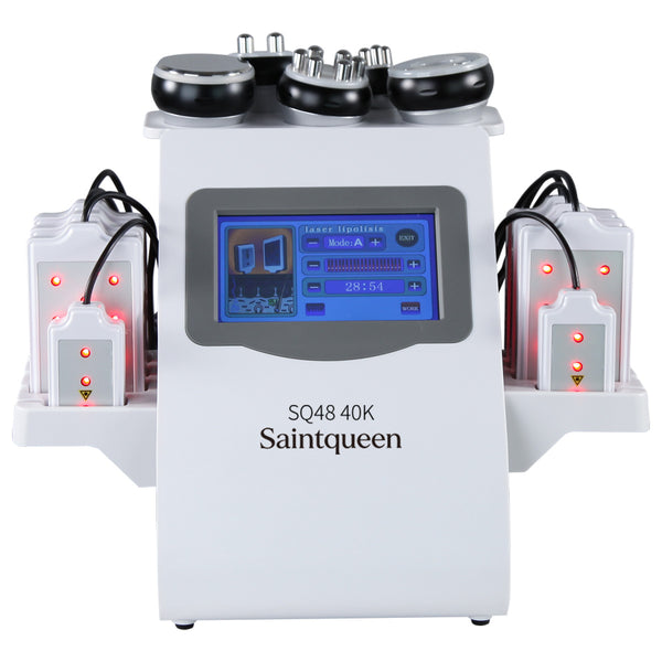 SQ48 Pro 6-in-1 40K Ultrasonic Cavitation & RF Machine with Laser Pads