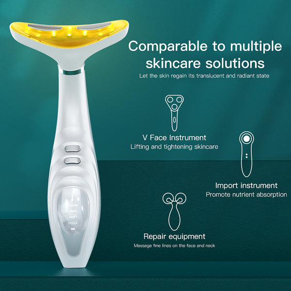 SQ106 EMS Neck & Face Beauty Device with LED Light