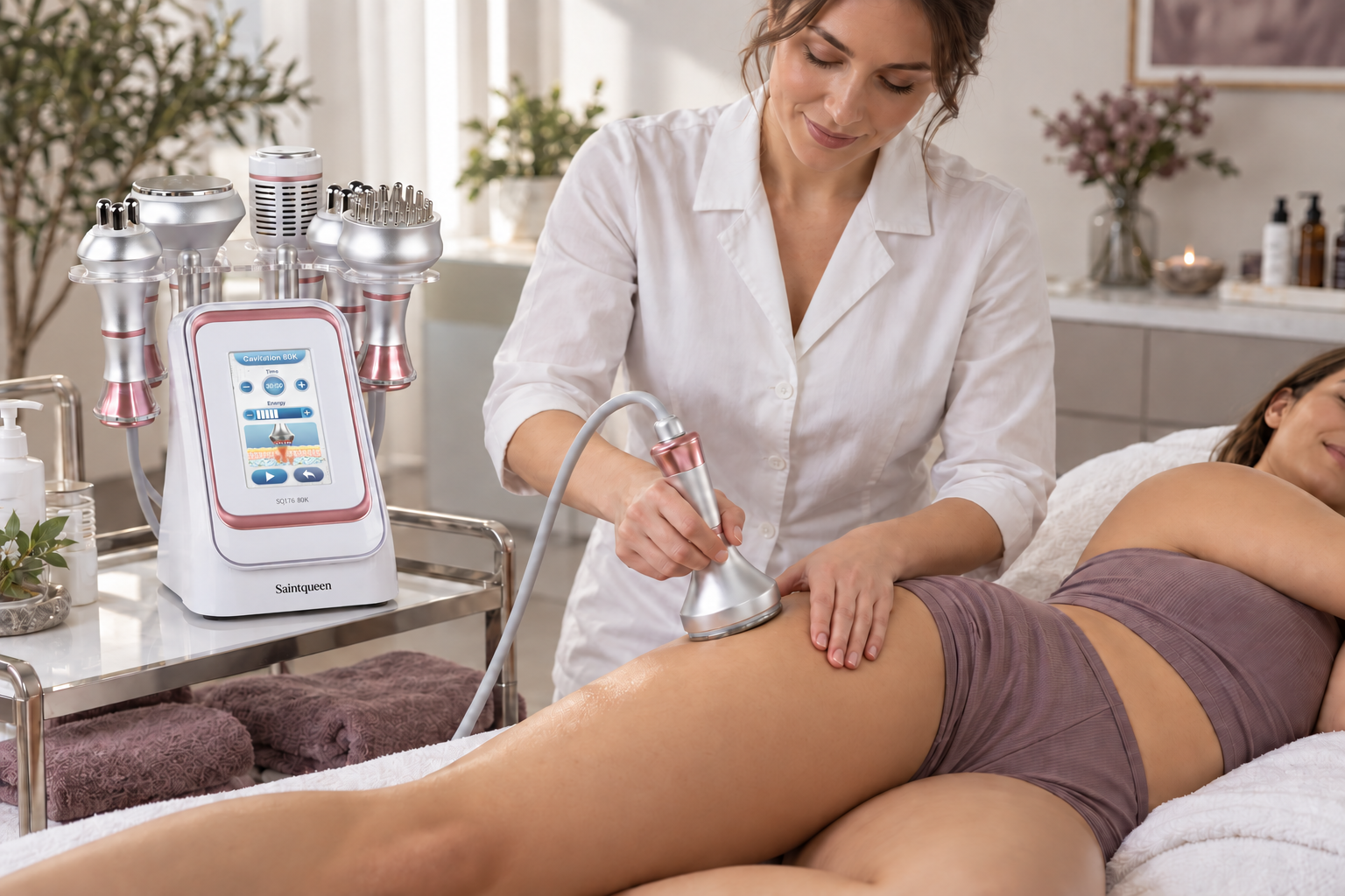 SQ176C Pro 6-in-1 80K Ultrasonic Cavitation & RF Machine Secondary image